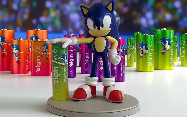 Elgin lança promoção com miniatura do Sonic na Semana da Pilha