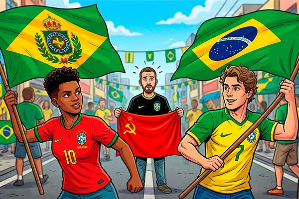 Camisa vermelha da Seleção Brasileira: política ou ironia histórica?