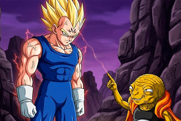 Vegeta já tinha Super Saiyajin 2 antes de Majin Vegeta?