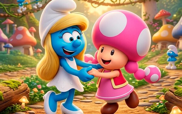 Toad e os Smurfs: Por Que Só Existe Uma Personagem Feminina? Uma Comparação Curiosa
