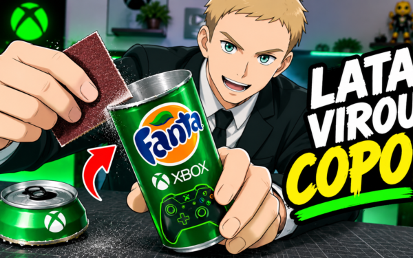 Como transformar uma lata de Fanta Xbox em um copo